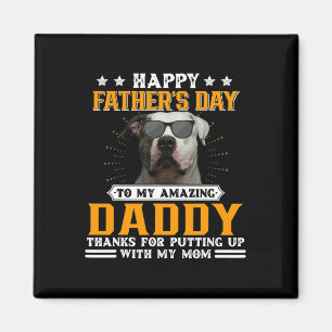 Tag des Vaters American Bulldog Vater Geschenke fü Magnet