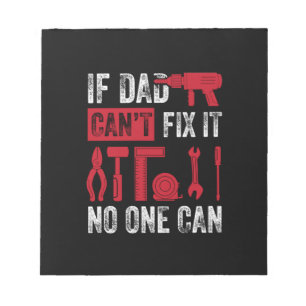 Tag des Vaters, an dem Vater nicht reparieren kann Notizblock