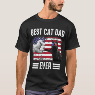 Tag des Vaters Bester Cat Vater je amerikanischer T-Shirt