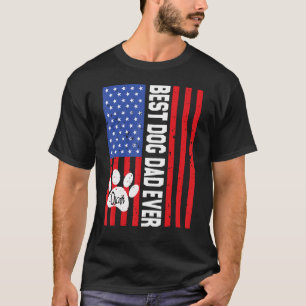 Tag des Vaters Bester Hund Vater je amerikanischer T-Shirt