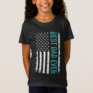 Tag des Vaters Bester Vater mit US-amerikanischer T-Shirt