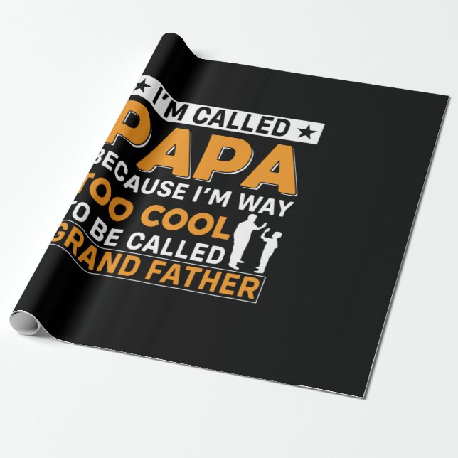Tag des Vaters Ich werde Papa genannt Geschenkpapier (Ungerollt)