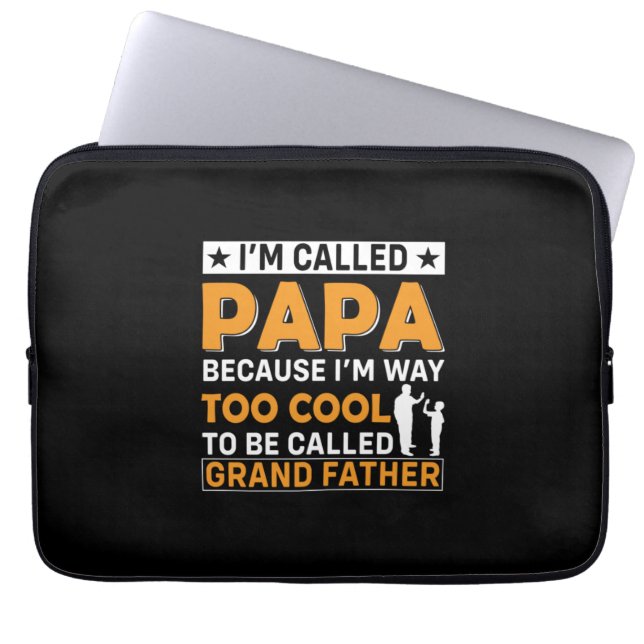 Tag des Vaters Ich werde Papa genannt Laptopschutzhülle (Vorderseite)