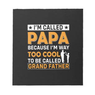 Tag des Vaters Ich werde Papa genannt Notizblock