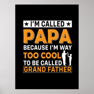 Tag des Vaters Ich werde Papa genannt Poster