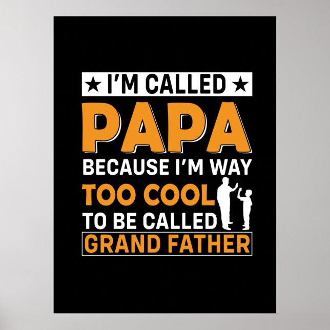 Tag des Vaters Ich werde Papa genannt Poster (Vorne)