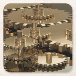 Tag des Vaters im Gehör Rechteckiger Pappuntersetzer