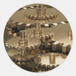 Tag des Vaters im Gehör Runder Aufkleber