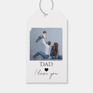 Tag des Vaters mit Foto und Vater, I Liebe You Geschenkanhänger