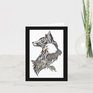 Tag des Vaters mit Tierführern Karte