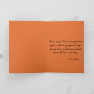 Tag des Vaters Sonnenuntergang Strand Dankeskarte