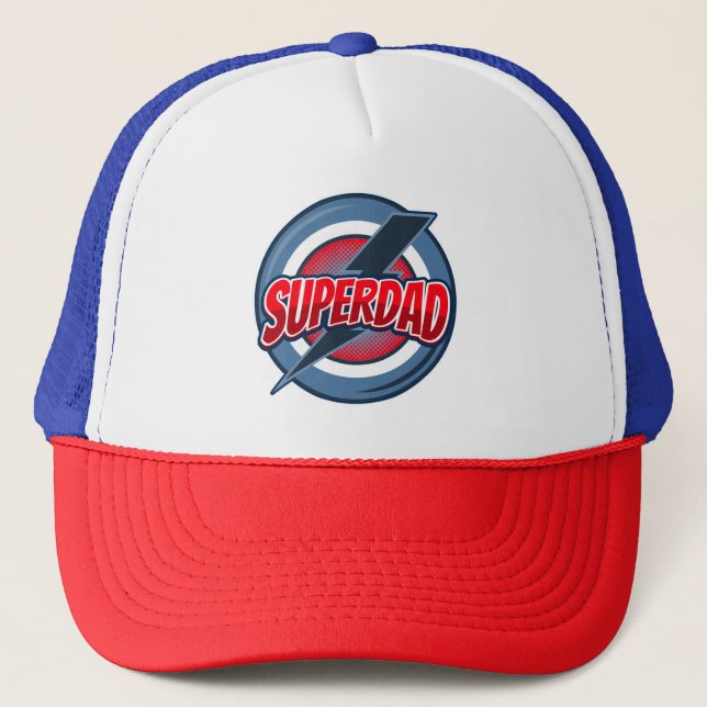 Tag des Vaters Superdad für Superdad   Truckerkappe (Vorderseite)
