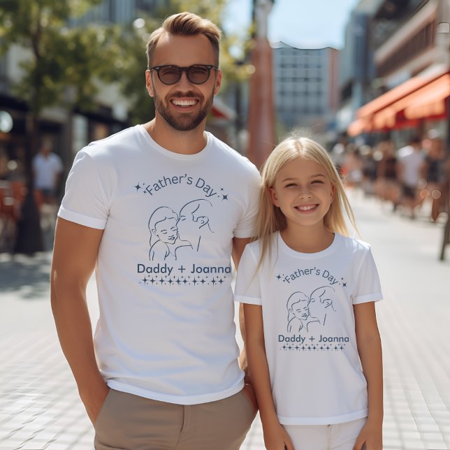 Tag des Vaters, Vater und Tochter T-Shirt (Von Creator hochgeladen)