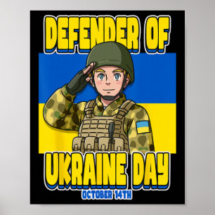 Tag des Verteidigers der Ukraine 14. Oktober Poster