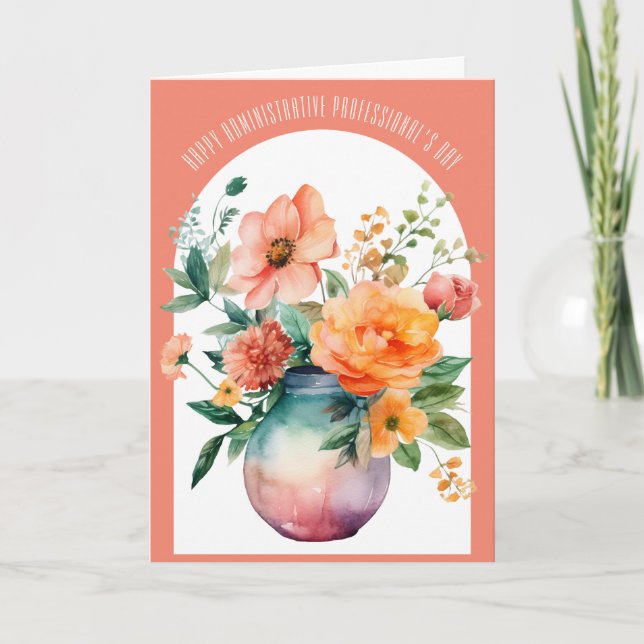 Tag des Verwaltungspersonals Vielen Dank Dankeskarte (Vorderseite)