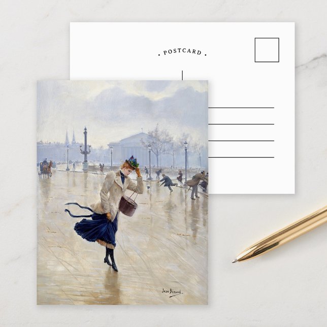Tag des Windes | Jean Béraud Postkarte (Von Creator hochgeladen)