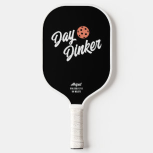 Tag Dinker Benutzerdefinierter Skripttextname auf Pickleball Schläger