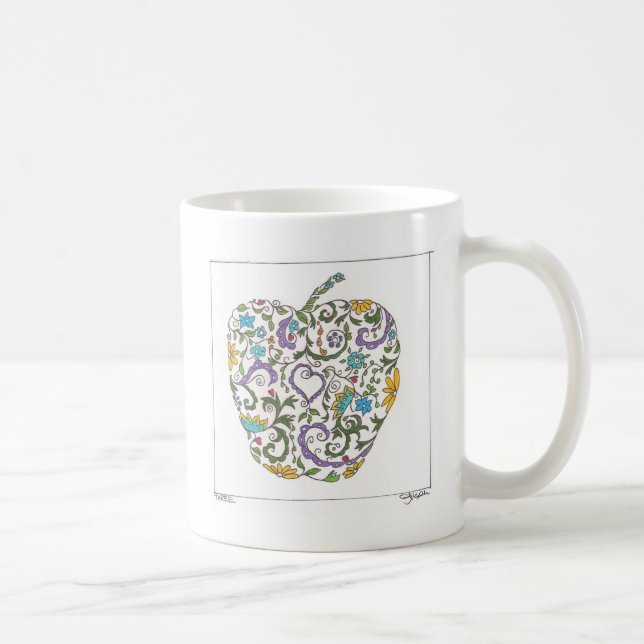 Tag drei - Süßes Gekritzel Kaffeetasse (Rechts)