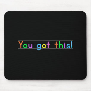 Tag, du hast das Got! Motivierend Lehrer Mousepad