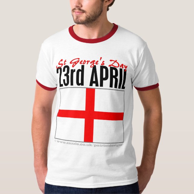 Tag Englands, St George T-Shirt (Vorderseite)