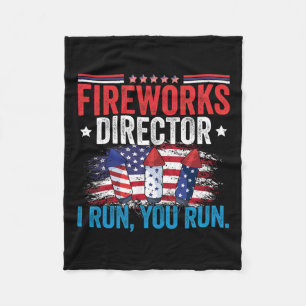 Tag Fireworks Director I Run You Run 4 Juli Fleecedecke