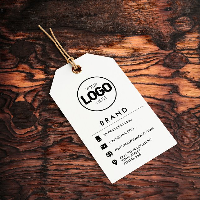 Tag für das moderne Social Media-Logo Geschenkanhänger (Von Creator hochgeladen)