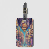 Tag für das Retro Futurism Art Luggage