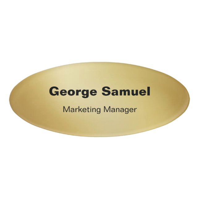 Tag für den einfachen Firmenmitarbeiter Namenschild (Vorderseite)