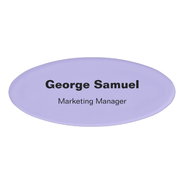 Tag für den einfachen Firmenmitarbeiter Namenschild (Vorderseite)