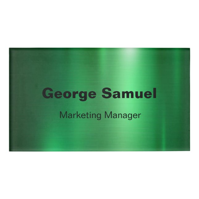 Tag für den einfachen Firmenmitarbeiter Namenschild (Vorderseite)