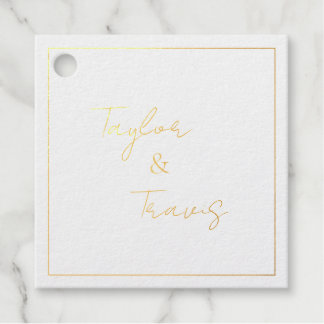 Tag für die Hochzeit am Foil Square