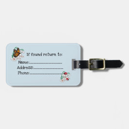 Tag für Gepäck mit Blumengarten Gepäckanhänger