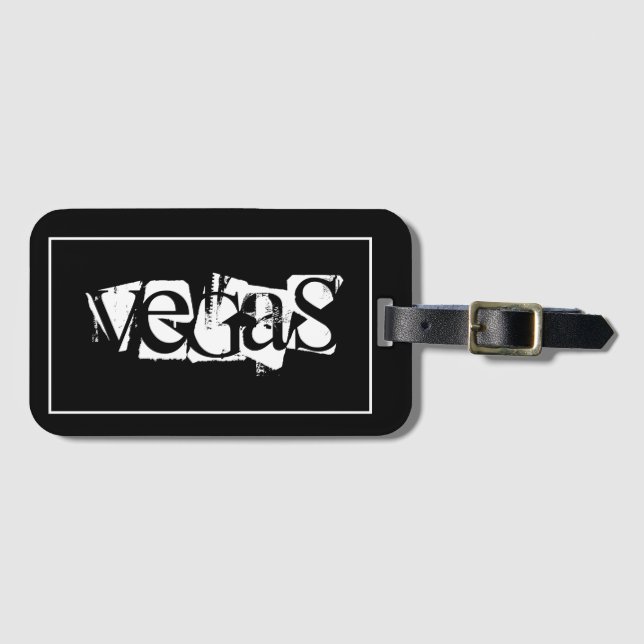 Tag für Gepäckstücke Vegas Gepäckstück Gepäckanhänger (Vorderseite (Horizontal))