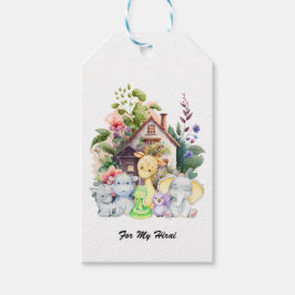 Tag für Geschenke personalisieren | Süße Tier Gift Geschenkanhänger