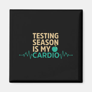 Tag für Lehrer Testsaison ist mein Cardio-Test Magnet