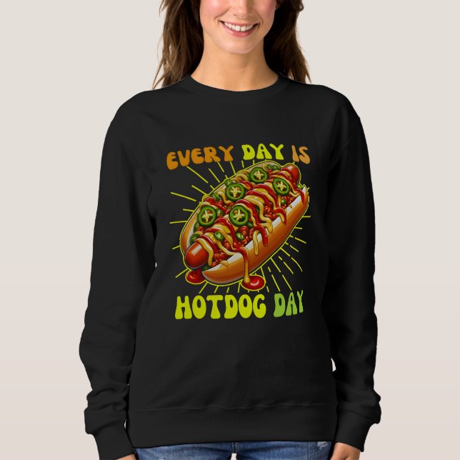 Tag für Tag Hotdog Sweatshirt (Vorderseite)
