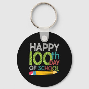 Tag Geschenk Schüler Kinder glücklich 100 Tage der Schlüsselanhänger