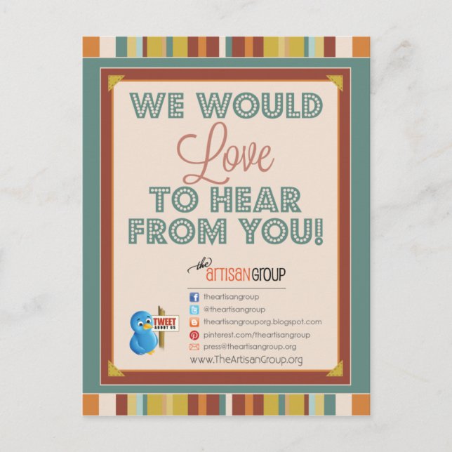 TAG GG Pressepostkarte Postkarte (Vorderseite)