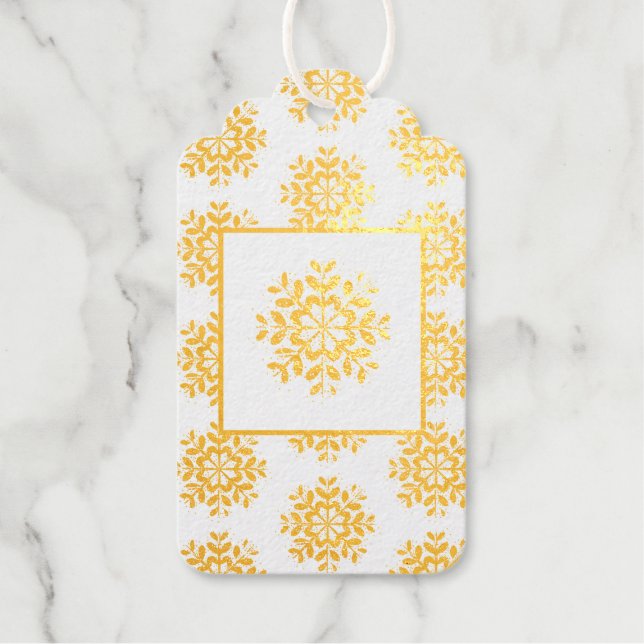 Tag-Gold-Foil-Geschenk-Tags Geschenkanhänger (Vorderseite)