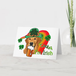 Tag golden retriever-St. Patricks Karte