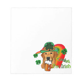 Tag golden retriever-St. Patricks Notizblock