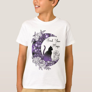 Tag Grafischer Mystischer Himmelsmond T-Shirt