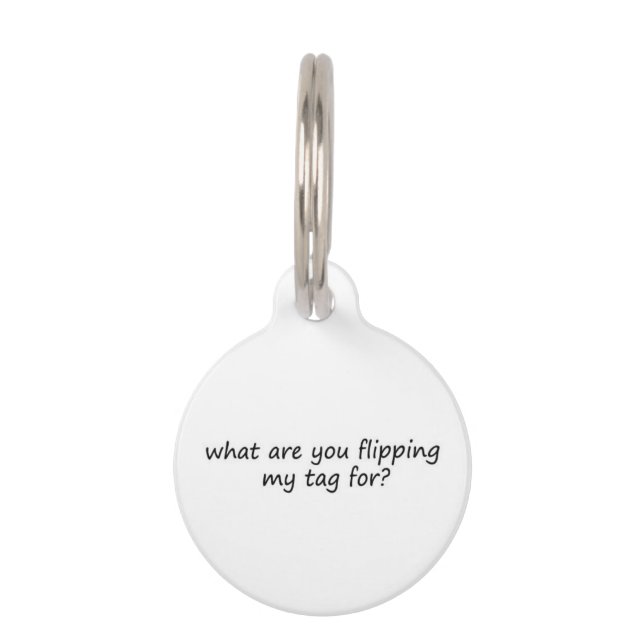 Tag Haustiermarke (Rückseite)