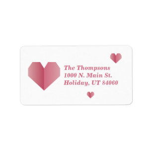 Tag / Herz-Labels Adressaufkleber