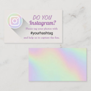 Tag Ihre Instagram-Fotos Hashtag Holographic