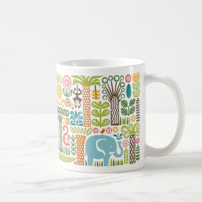 Tag in der Dschungel-Tasse Tasse (Rechts)