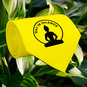 Tag in SILENCE - Mindfulness & Office (Buddha) Krawatte