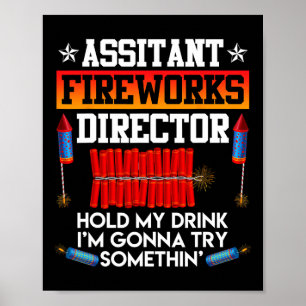 Tag Istant Fireworks Director Usa Party Fan Poster