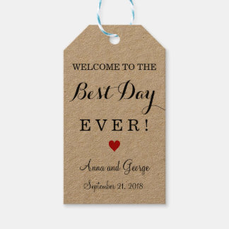 Tag je Personalisierte Gastgeschenk Hochzeit Tags Geschenkanhänger