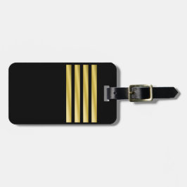 Tag - Kapitän - Gold Streifen Gepäckanhänger